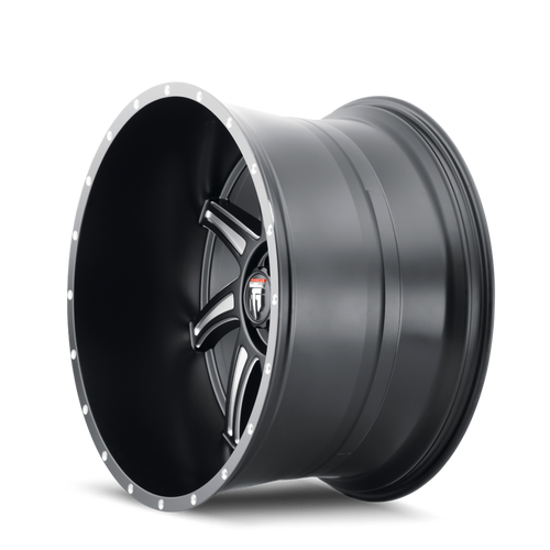 American Truxx Vortex AT162 6x135 24x14-76 Black/Milled