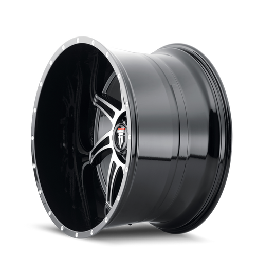 American Truxx Vortex AT162 5x127 24x14-76 Black/Machined