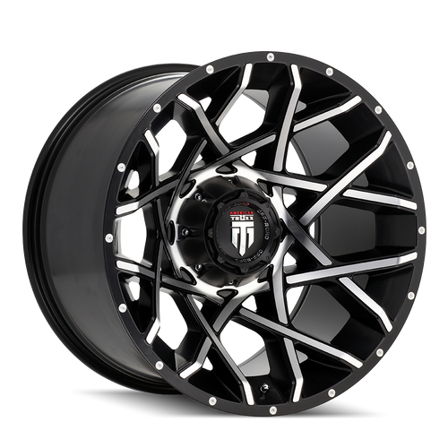 American Truxx Gridlock AT1901 8x170 18x9-12 Black/Machined