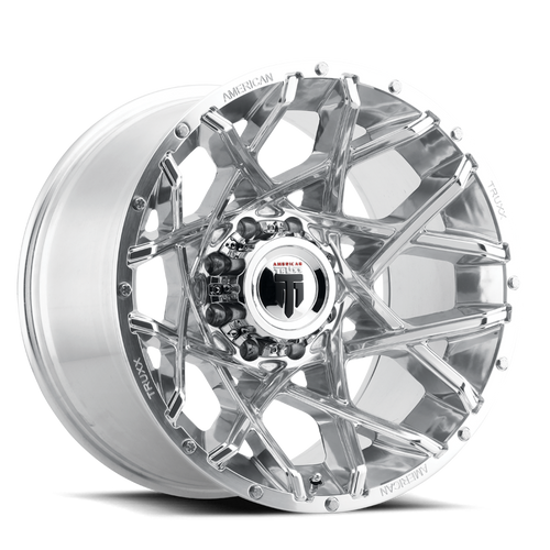 American Truxx Gridlock AT1901 8x180 18x9-12 Polished/Beadlock