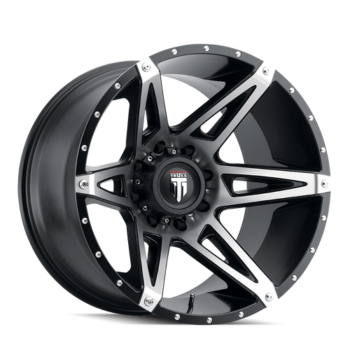 American Truxx Kutz AT1902 8x165.1 18x9-12 Black/Machined