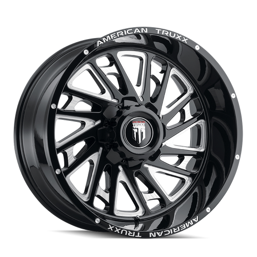 American Truxx Blade AT1905 8x180 24x14-76 Black/Milled