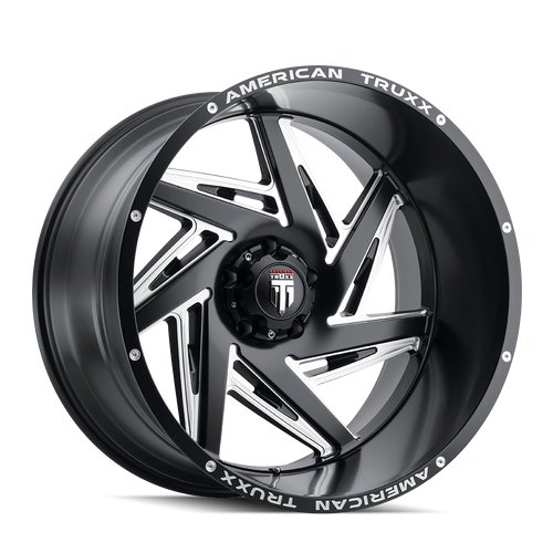American Truxx Spiral AT1906 8x170 22x12-44 Black/Milled