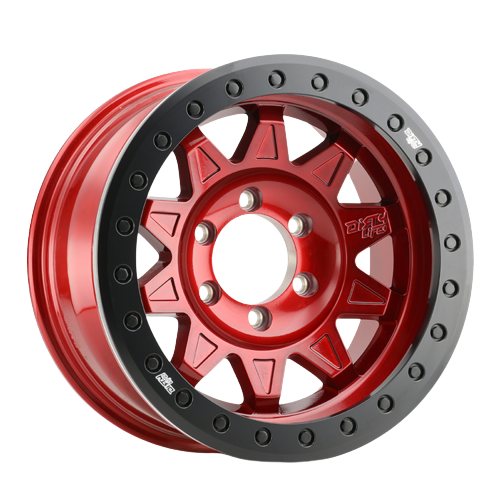 Dirty Life Roadkill Race 9302 5x127 17x9-38 Crimson Candy Red W/Black Ring