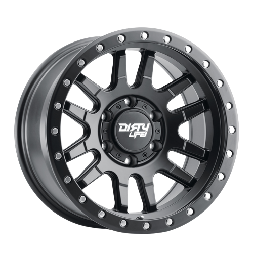 Dirty Life Canyon Pro 9309 5x127 17x9-12 Satin Graphite/Black Lip