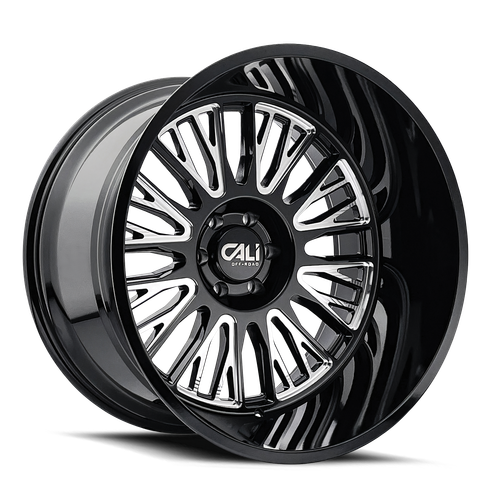 Cali Off-Road Vertex 9116 8x165.1 24x14-76 Black Milled