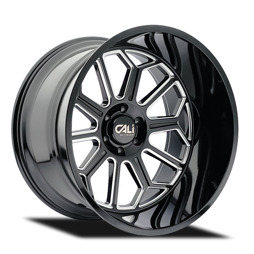 Cali Off-Road Auburn 9117 8x170 22x12-51 Black/Milled
