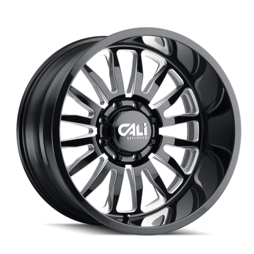 Cali Off-Road Summit 9110 6x135 20x9+0 Gloss Black/Milled Spokes