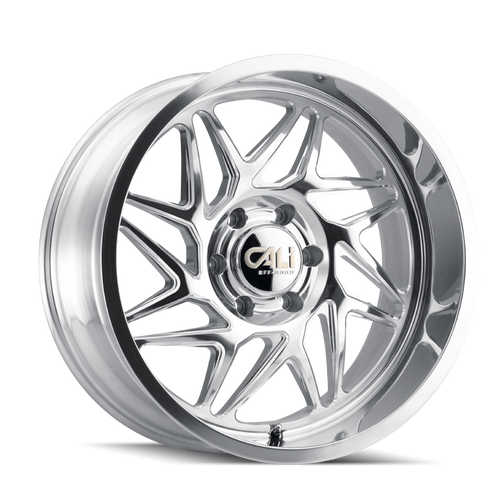 Cali Off-Road Gemini 9112 8x165.1 24x14-76 Polished/Milled Spokes