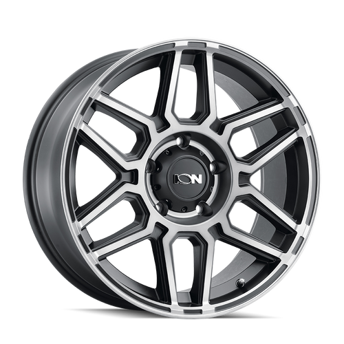 Ion Type 146 5x127 17x9+0 Matte Black W/Machined Dart Tint