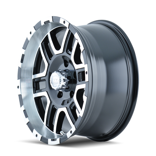 Ion Type 179 5x150 18x9+30 Black/Machined Face/Machined Lip