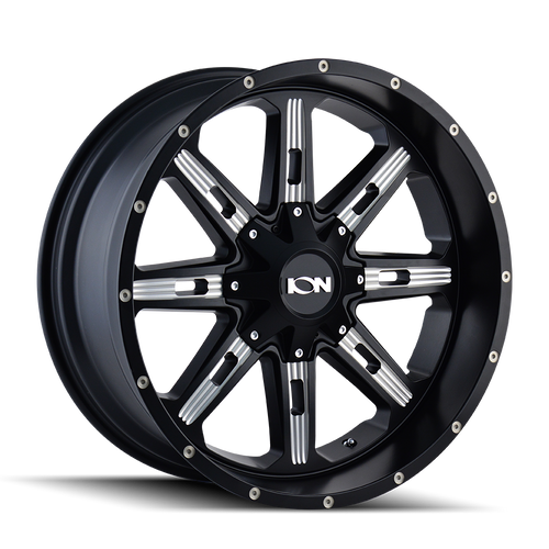 Ion Type 184 5x150 20x9+18 Satin Black/Milled Spokes