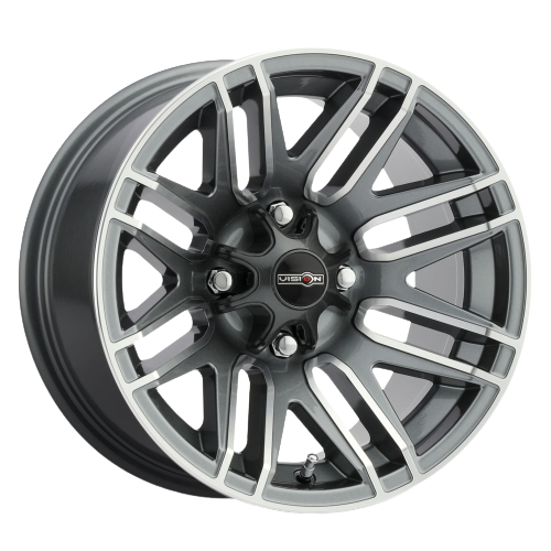 Vision ATV 112 Assault 4x110 12x8-61 Gunmetal Machined Face