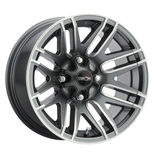 Vision ATV 112 Assault 4x136 12x8-10 Gunmetal Machined Face