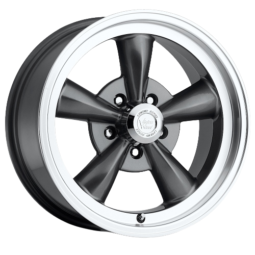 Vision American-Muscle 141H 5x120.65 15x7-7 Gunmetal Machined Lip