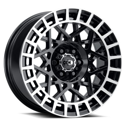 Vision Street-Designs 349 Savage 5x114.3 16x7+15 Gloss Black Machined Lip