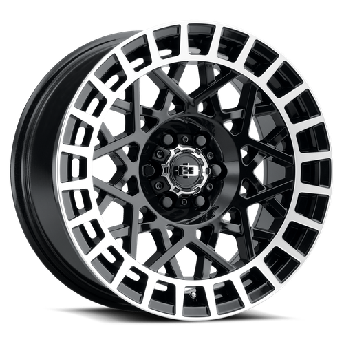 Vision Street-Designs 349 Savage 5x114.3 17x8.5-24 Gloss Black Machined Lip