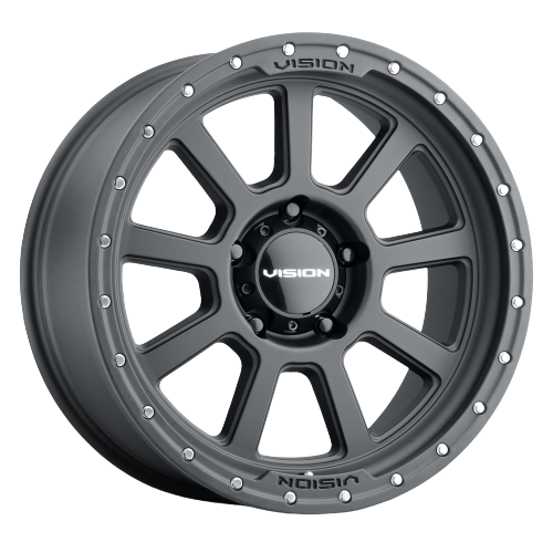 Vision Off-Road 350 Ojos 6x139.7 17x9-12 Satin Black wheel for 1997 Gmc C2500