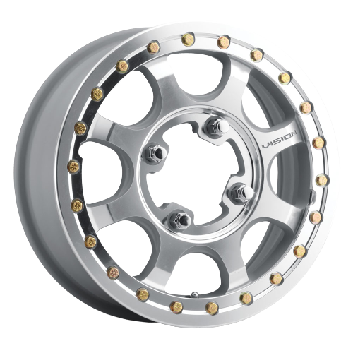 Vision ATV 351 Flow 4x136 15x6+51 As-Cast Machined Face Machined Ring/Lip