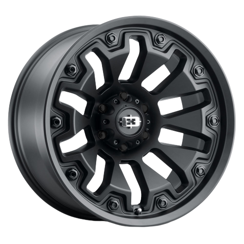 Vision Off-Road 362 Armor 5x150 20x9+12 Satin Black with Black Bolt Inserts
