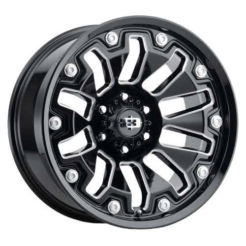 Vision Off-Road 362 Armor 8x170 20x9+12 Gloss Black Milled Spoke