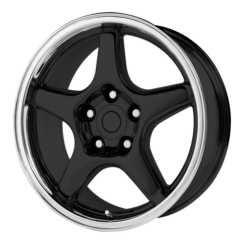 Performance Replicas 103 17X9.5 +38 GLOSS BLACK W/ MACHINED LIP