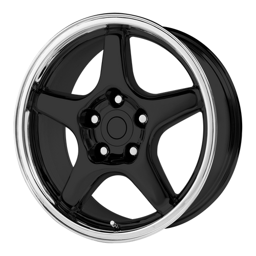 Performance Replicas 103 17X9.5 +56 GLOSS BLACK W/ MACHINED LIP