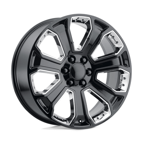 Performance Replicas 113 22X9 +24 GLOSS BLACK W/ CHROME ACCENTS