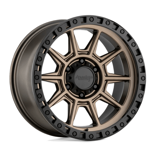 American Racing AR202 5X114.3 17X9 -12 MATTE BRONZE W/ BLACK LIP