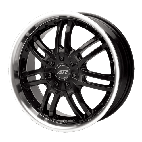 American Racing AR363 HAZE 5x114.3 17X7.5 +45 GLOSS BLACK W/ MACHINED LIP