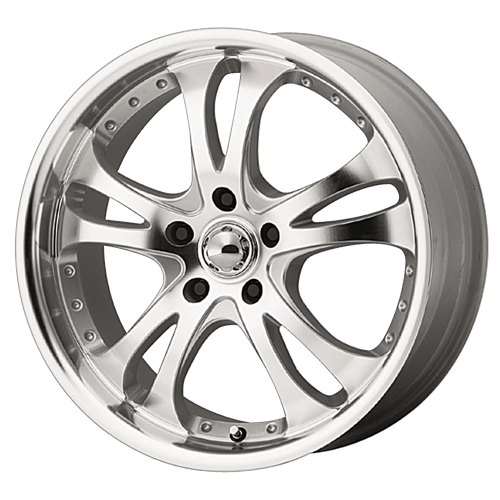 American Racing AR383 CASINO 5X115 17X7.5 +45 SILVER W/ MACHINED FACE AND LIP