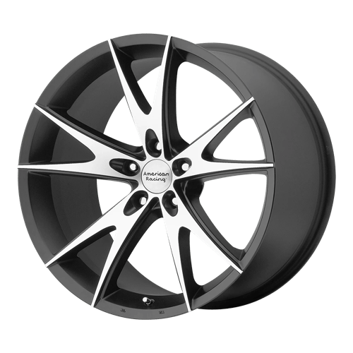 American Racing AR903 5X120 17X8 +38 GLOSS BLACK MACHINED