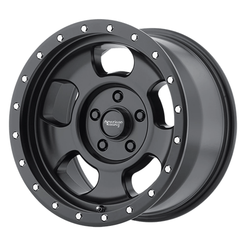 American Racing AR969 ANSEN OFFROAD 8X170 18X9 0 SATIN BLACK W/ SATIN BLACK RING