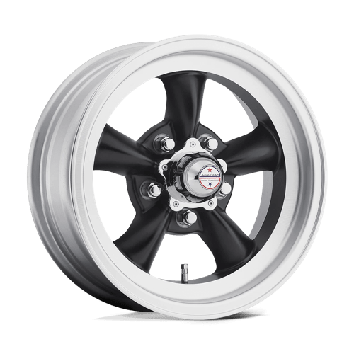 American Racing Vintage VN105 TORQ THRUST D 5X120.65 15X10 -44 SATIN BLACK W/ MACHINED LIP