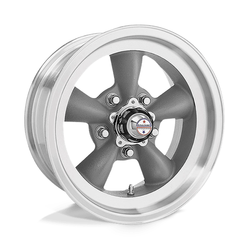 American Racing Vintage VN105 TORQ THRUST D 5X120.65 15X7 -6 TORQ THRUST GRAY W/ MACH LIP