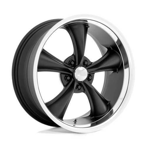 American Racing Vintage VN338 BOSS TT 5X120 20X8.5 +28 TEXTURED BLACK W/ DIAMOND CUT LIP