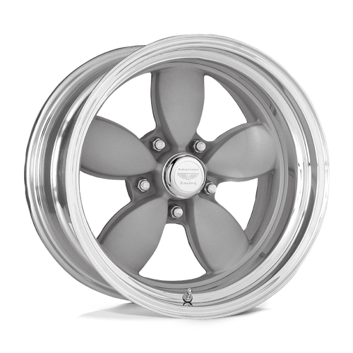 American Racing Vintage VN402 CLASSIC 200S 5X120.65 17X7 -13 TWO-PIECE MAG GRAY CENTER POLISHED BARREL