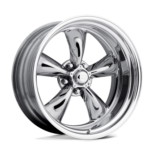 American Racing Vintage VN405 TORQ THRUST II CUSTOM 5X120.65 17X9.5 -31 TWO-PIECE CHROME W/ POLISHED BARREL