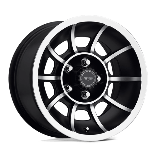 American Racing Vintage VN47 VECTOR 5X114.3 15X7 0 SATIN BLACK MACHINED