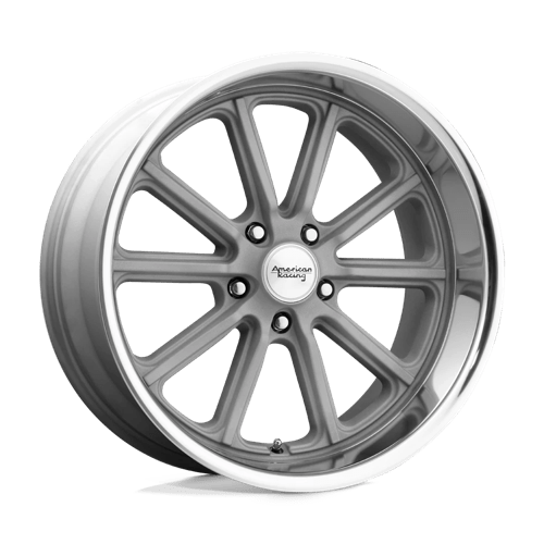 American Racing Vintage VN507 RODDER 5X114.3 17X8 0 VINTAGE SILVER W/ DIAMOND CUT LIP