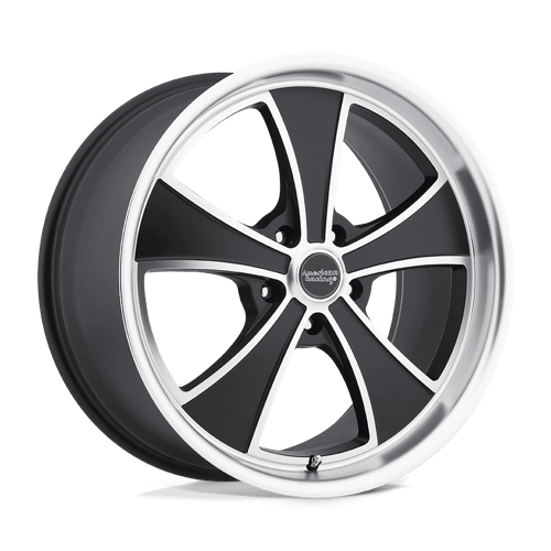 American Racing Vintage VN807 MACH 5 5X115 17X8 +38 SATIN BLACK MACHINED