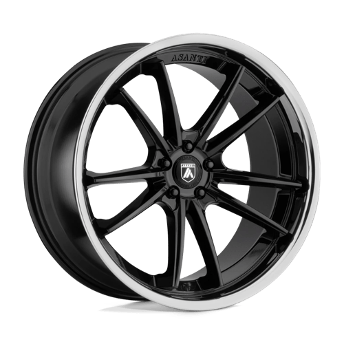 Asanti Black ABL-23 SIGMA 5X112 20X9 +35 GLOSS BLACK W/ CHROME LIP