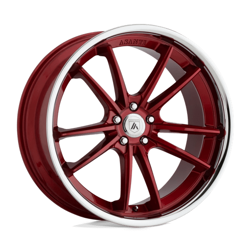Asanti Black ABL-23 SIGMA 5X114.3 20X10.5 +38 CANDY RED W/ CHROME LIP