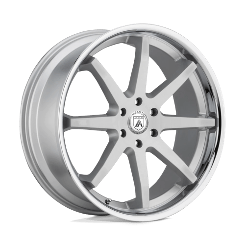 Asanti Black ABL-32 KAISER 5X127 20X9 +30 BRUSHED SILVER W/ CHROME LIP