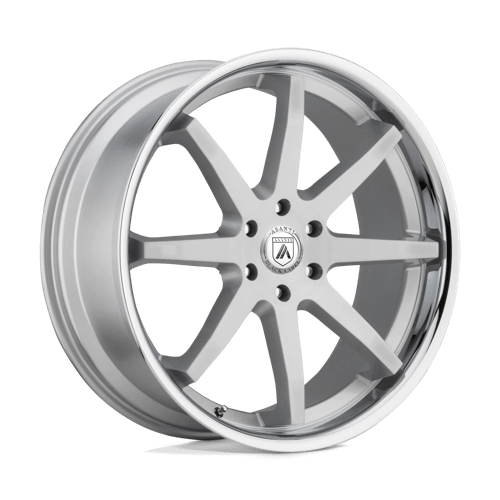 Asanti Black ABL-32 KAISER 6X135 20X9 +30 BRUSHED SILVER W/ CHROME LIP