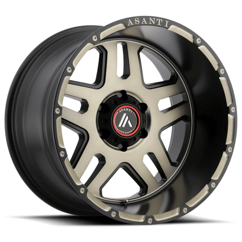 Asanti Off Road AB809 ENFORCER 5X127 20X9 +18 MATTE BLACK MACHINED W/ TINTED CLEAR