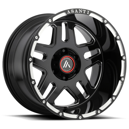 Asanti Off Road AB809 ENFORCER 6X135 20X12 -44 GLOSS BLACK MILLED