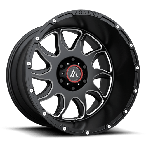 Asanti Off Road AB810 BALLISTIC 5X127 20X9 -12 GLOSS BLACK MILLED