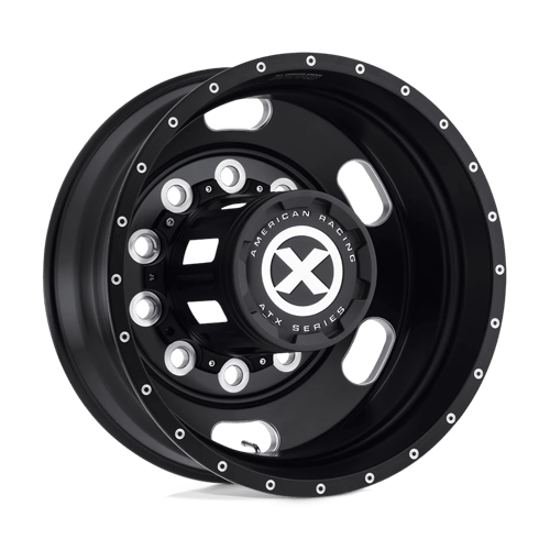 ATX AO402 INDY 10X285.75 22.5X8.25 -167 SATIN BLACK MILLED - REAR