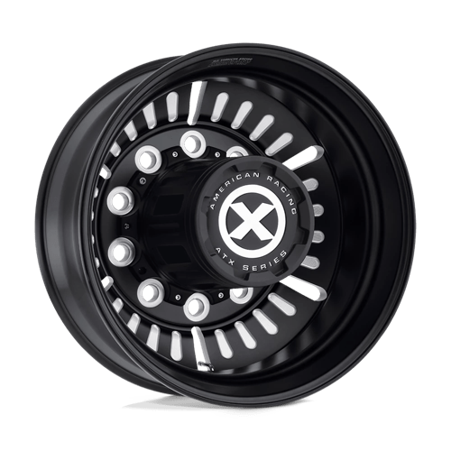 ATX AO403 ROULETTE 10X285.75 22.5X8.25 -168 SATIN BLACK MILLED - REAR
